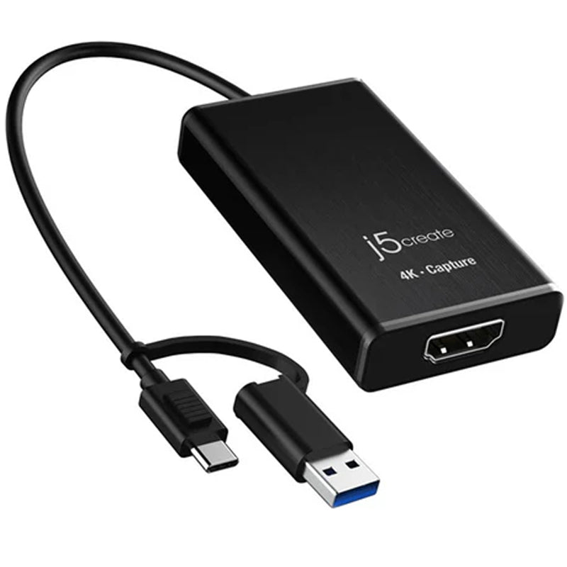 j5create 4K محول التقاط HDMI، أسود j5create 4K محول التقاط HDMI، أسود